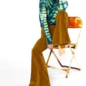 Free people mustard flare cords